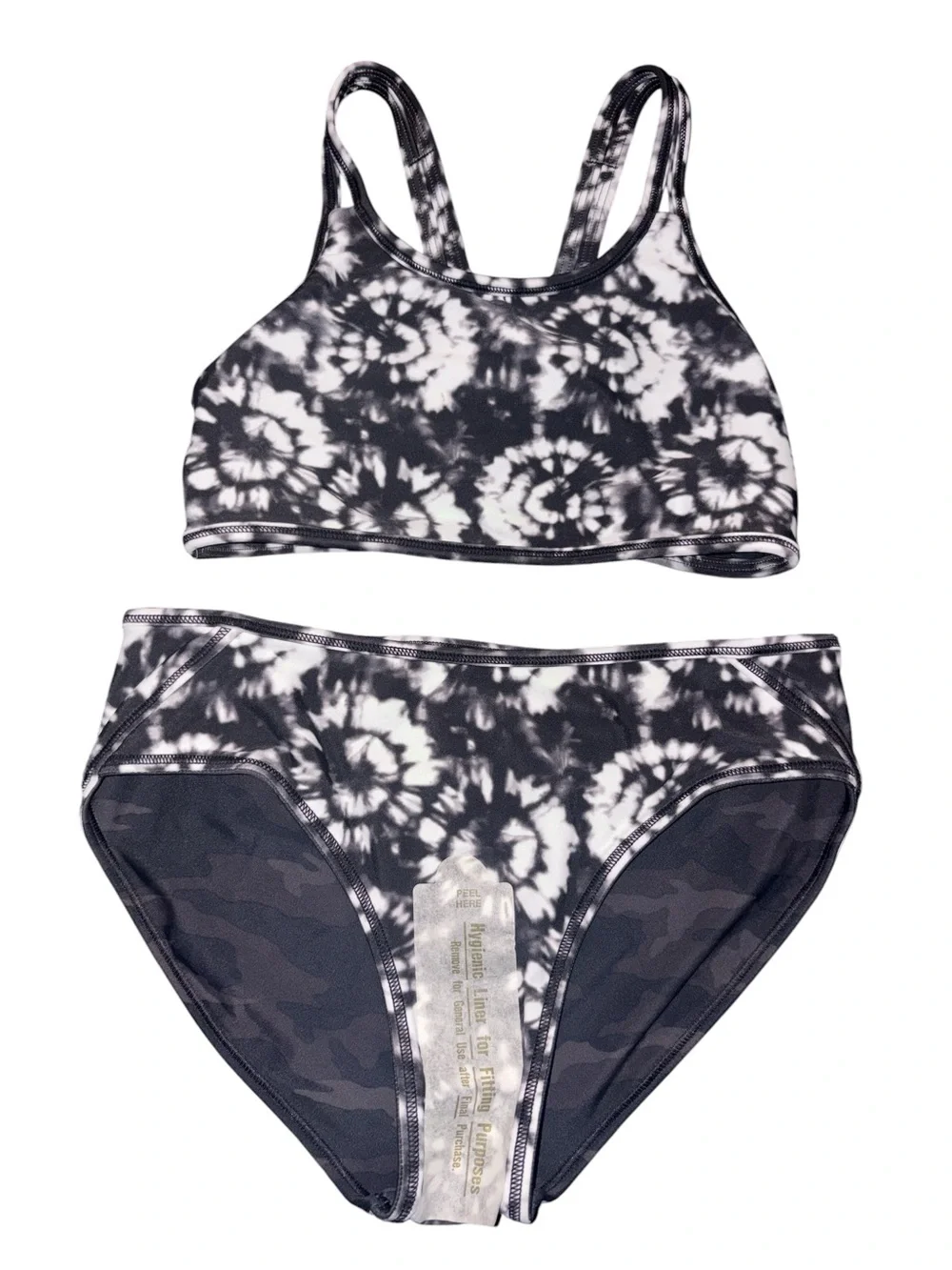 Athleta Girl Camo Tie Dye Reversible Bikini Set